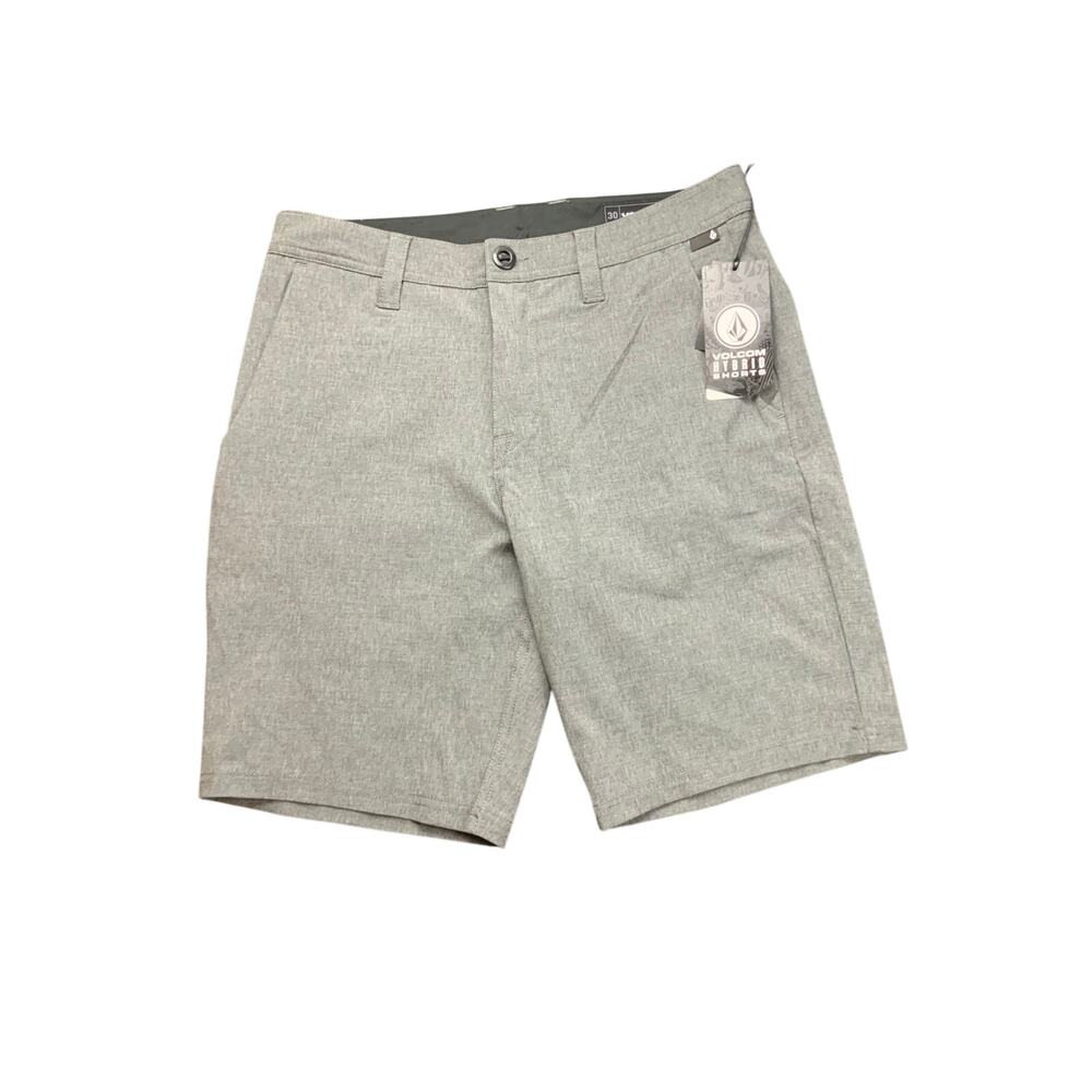 NWT Volcom Frickin Cross Shred Hybrid Shorts Gray Size 30 Stretch Surf Skater